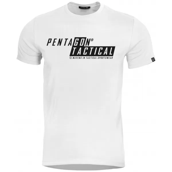 Pánské triko PENTAGON AGERON GO TACTICAL K09012-GT-00 WHITE 