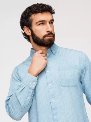 Pánská košile OMBRE K702 LIGHT BLUE