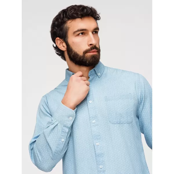  Pánská košile OMBRE K702 LIGHT BLUE 