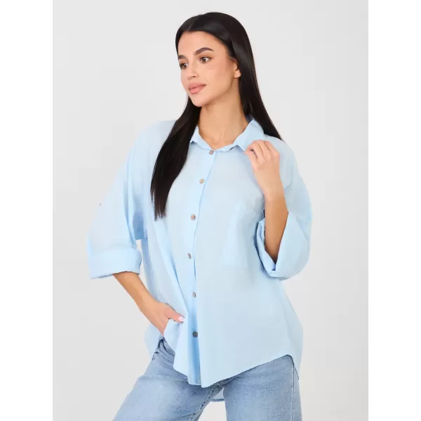  Dámská košile FACTORY PRICE IT-KS-6704.25 LIGHT BLUE 