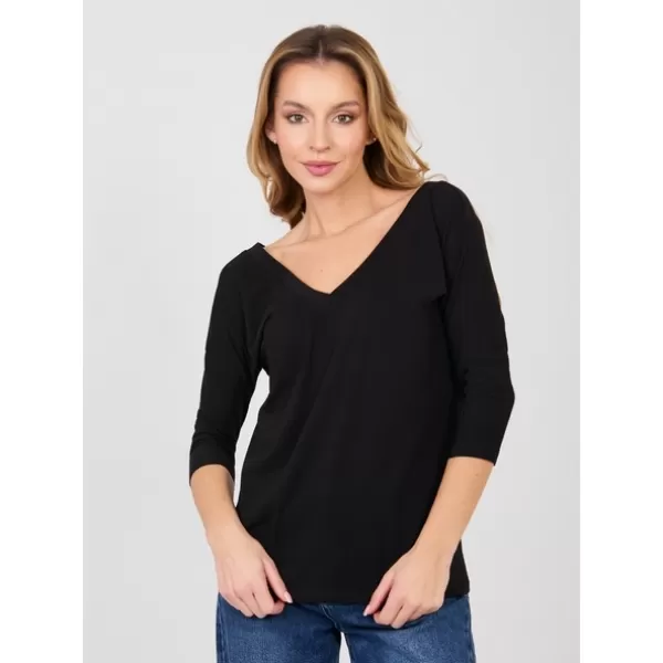  Dámská halenka RUE PARIS RV-BZ-A1189.24 BLACK 