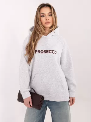 Dámská mikina RUE PARIS RV-BL-A1034.30 MELANGE GREY