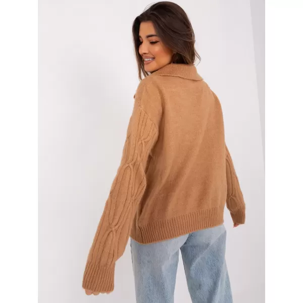  Dámský svetr WOOL FASHION ITALIA AT-SW-2349-2.27 CAMEL 
