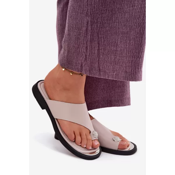  Dámské žabky VINCEZA 62307 BEIGE 