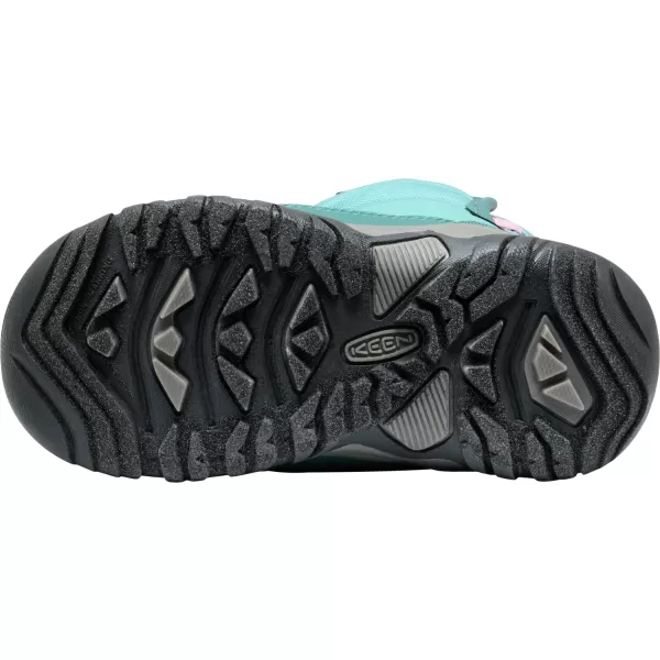  Dětské zimní boty KEEN PUFFRIDER WP CHILDREN BRITTANY BLUE/CASHMERE ROSE 