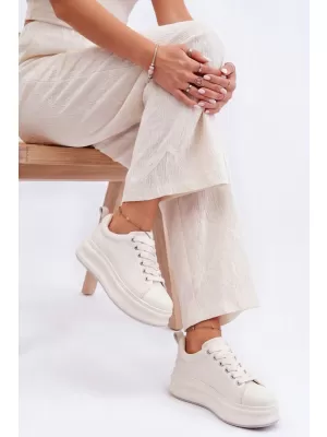 Dámské kožené tenisky GOE SS2N4021 WHITE