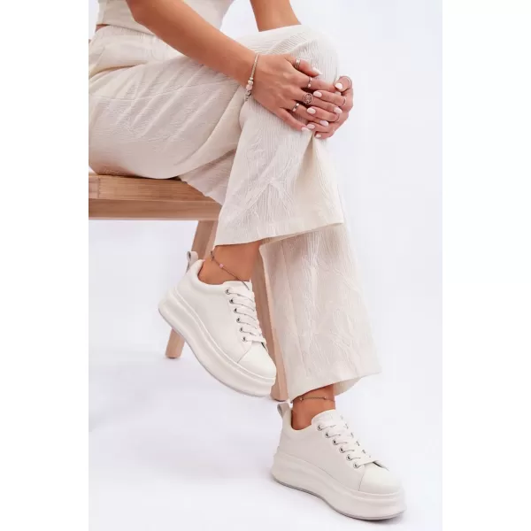  Dámské kožené tenisky GOE SS2N4021 WHITE 