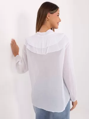 Dámská halenka ITALY MODA MI-BZ-92335.56 WHITE