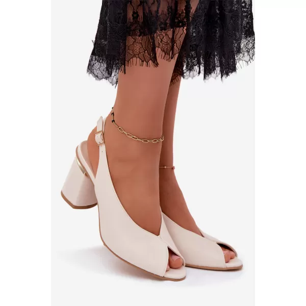  Dámské sandály ZAZOO 1085 LIGHT BEIGE 