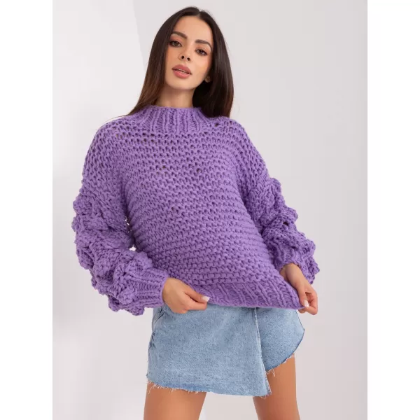 Dámský svetr WOOL FASHION ITALIA AT-SW-2382.97P VIOLET 