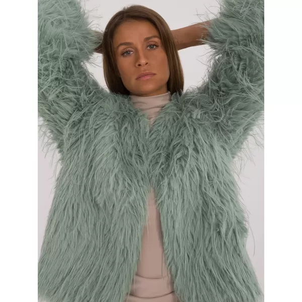  Dámská bunda WOOL FASHION ITALIA AT-KR-2359.96P PISTACHIO 