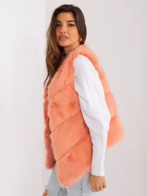 Dámská vesta WOOL FASHION ITALIA AT-KZ-2349.00P PEACH