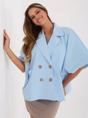Dámská bunda RUE PARIS IT-KR-FL10153KSM.91 LIGHT BLUE