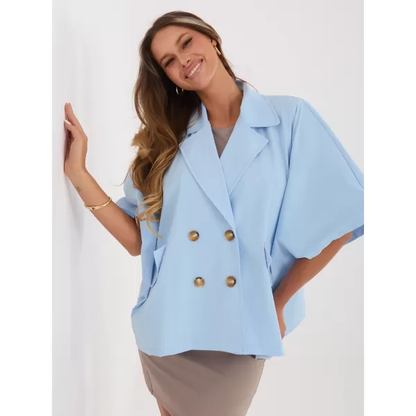  Dámská bunda RUE PARIS IT-KR-FL10153KSM.91 LIGHT BLUE 
