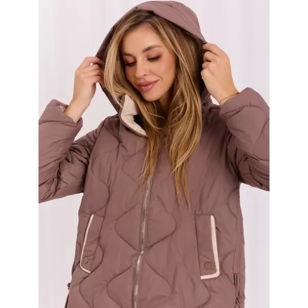  Dámská bunda FACTORY PRICE MBM-KR-2319.32 BROWN 