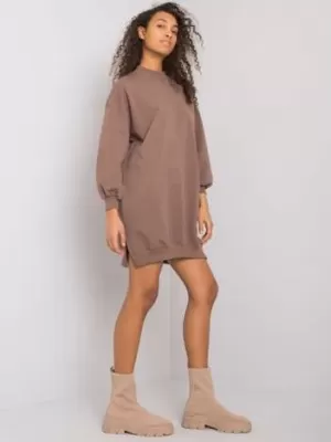 Dámské šaty RUE PARIS RV-SK-7207.03 BROWN