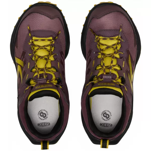  Dětské boty KEEN ZIONIC MID WP HUCKLEBERRY/MANGO MINT 