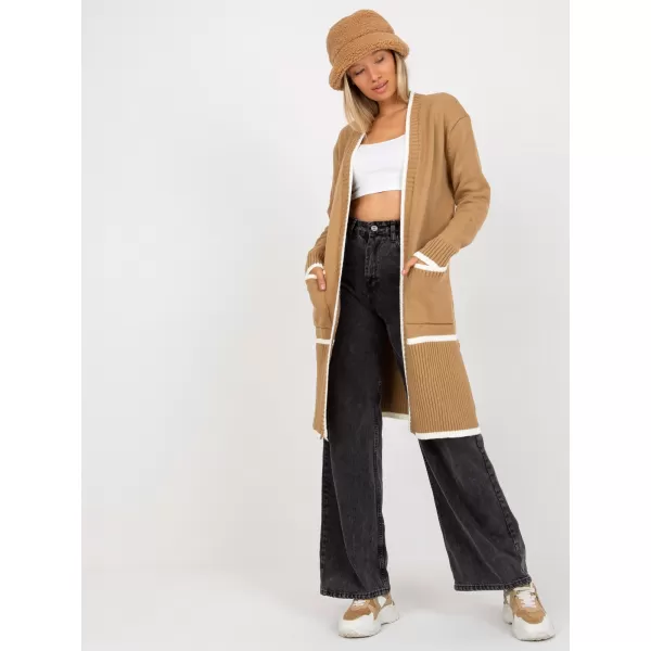  Dámský svetr RUE PARIS LC-SW-0340.42P DARK BEIGE 