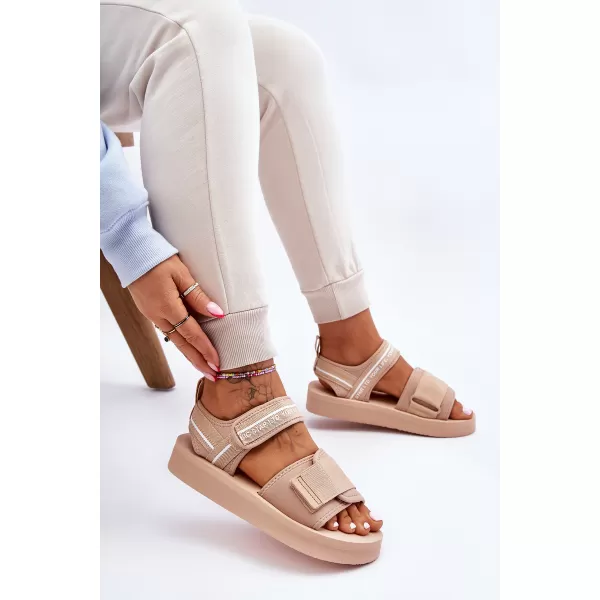  Dámské sandály BIG STAR SHOES LL274787 BEIGE 