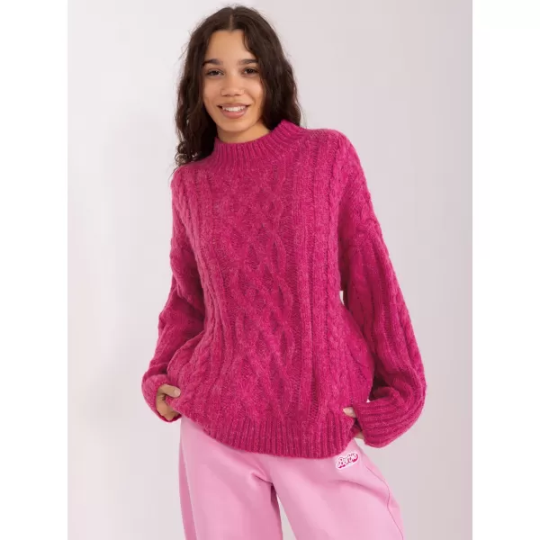  Dámský svetr WOOL FASHION ITALIA AT-SW-2363-2.04P FUCHSIA 