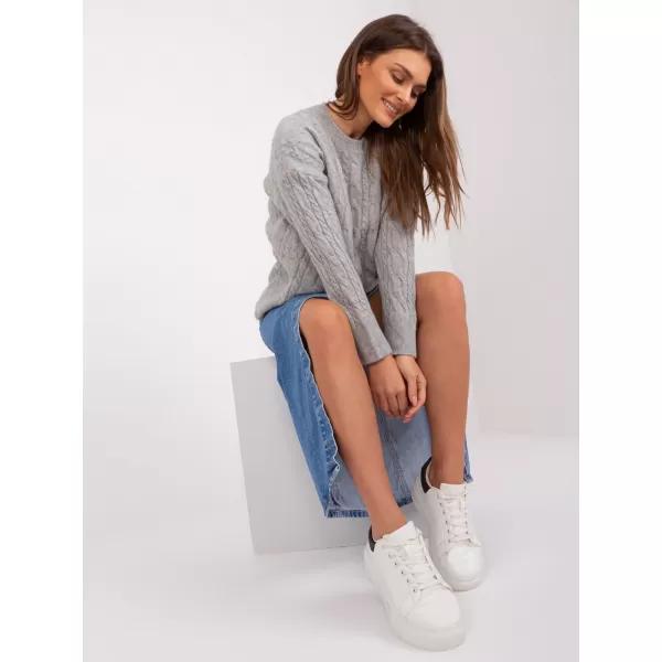  Dámský svetr WOOL FASHION ITALIA AT-SW-2335.27 GRAY 