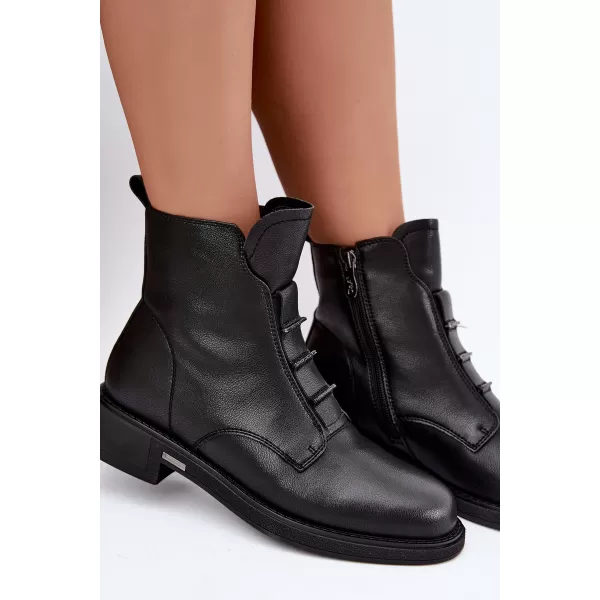  Dámské kotníkové boty D&A CR62-3429 BLACK 