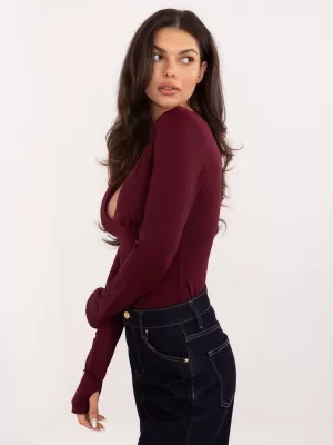 Dámská halenka ITALY MODA IT-BZ-21823.97 BURGUNDY