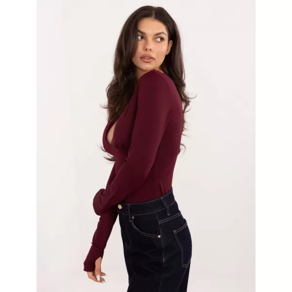  Dámská halenka ITALY MODA IT-BZ-21823.97 BURGUNDY 