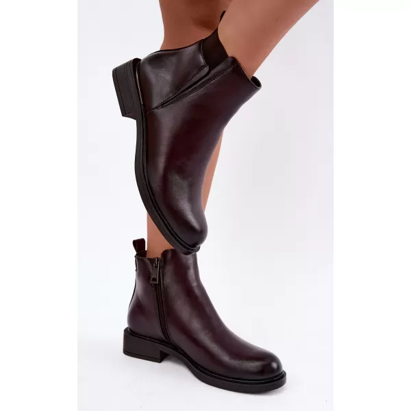  Dámské kotníkové boty VINCEZA 58690 BURGUNDY 