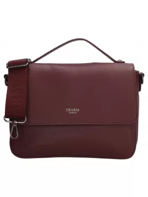 Kabelka Charm London Mulberry street W00404 Bordeaux red BORDEAUX RED