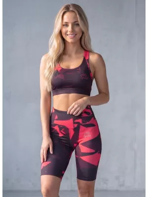 Dámské legíny nad kolena premium (nové velikosti) ALTISPORT VOJ/ALW080LEG06 WINE-RED