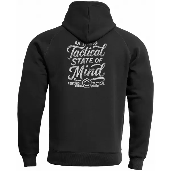  Pánská mikina PENTAGON PHAETON HOOD STATE OF MIND K09021-ST BLACK 