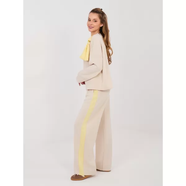  Dámská tepláková souprava RUE PARIS IT-KMPL-22220.69 LIGHT BEIGE 