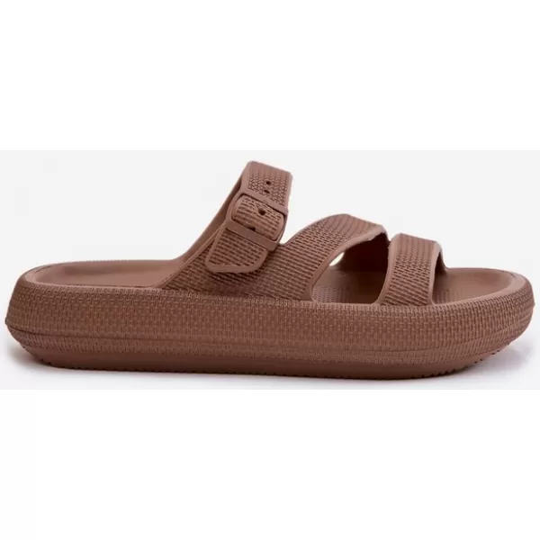  Dámské pantofle BIG STAR SHOES 42155-19 BROWN/BEIGE 