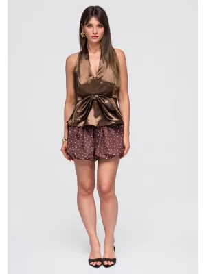 Dámská blůza LARICA OW-TS-E0051 BROWN