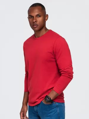 Pánské tričko OMBRE OM-LSBL-0142 RED
