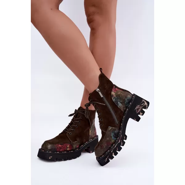  Dámské kotníkové boty ARTIKER 59C0250 BROWN 