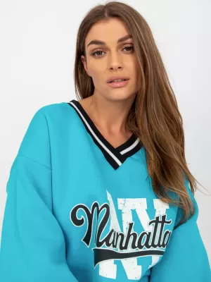 Dámská mikina EX MODA EM-BL-754.42P BLUE