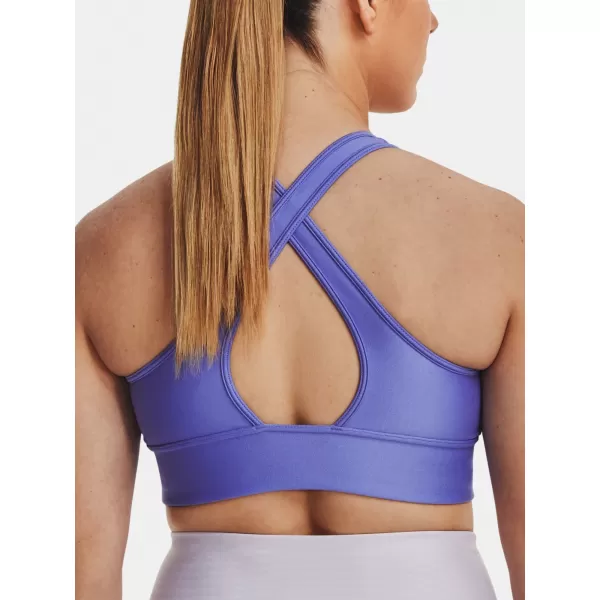  Dámská podprsenka UNDER ARMOUR CROSSBACK LONGLINE 1377916-495 MODRÁ 