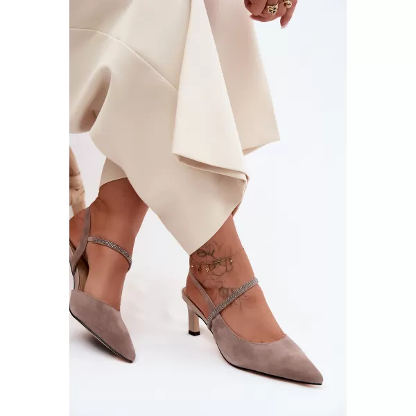  Dámské sandály D&A CR61-3048 BEIGE 