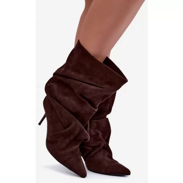  Dámské kotníkové boty BOTO CS068 CHOCOLATE 