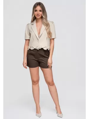 Dámská bunda OMBRE OW-BL-E0002 BEIGE