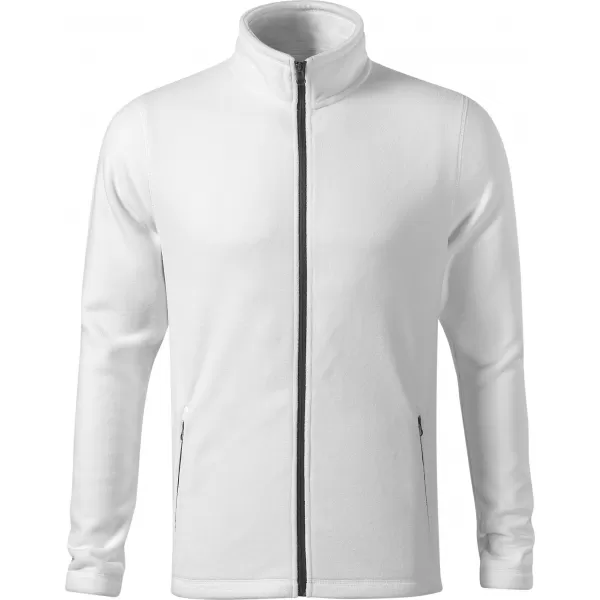  Pánská micro fleece mikina MALFINI FACTOR 852 BÍLÁ 