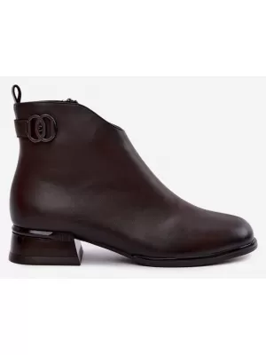 Dámské kotníkové boty VINCEZA 58692 CHOCOLATE