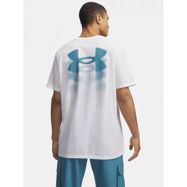  Pánské triko UNDER ARMOUR M BLUR LOGO SS 6009245-100 BÍLÁ 