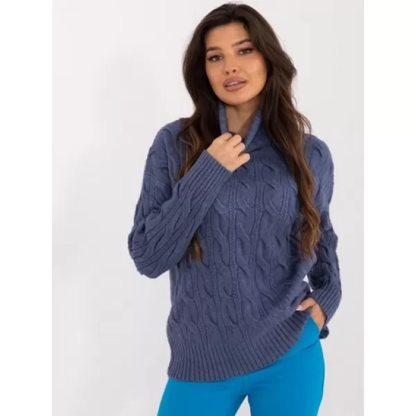  Dámský svetr WOOL FASHION ITALIA AT-SW-23445.00 DARK BLUE 