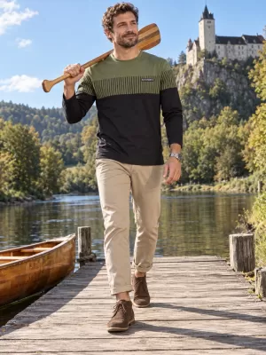 Pánské triko ALTISPORT IGGY MILITARY