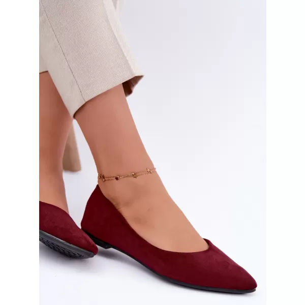  Dámské baleríny BOTO 5199 BURGUNDY 