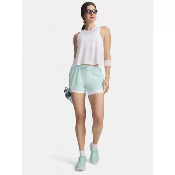  Dámské kraťasy UNDER ARMOUR UA VELOCITI PRO 4IN 2N1 SHORT 6009610-703 ZELENÁ 
