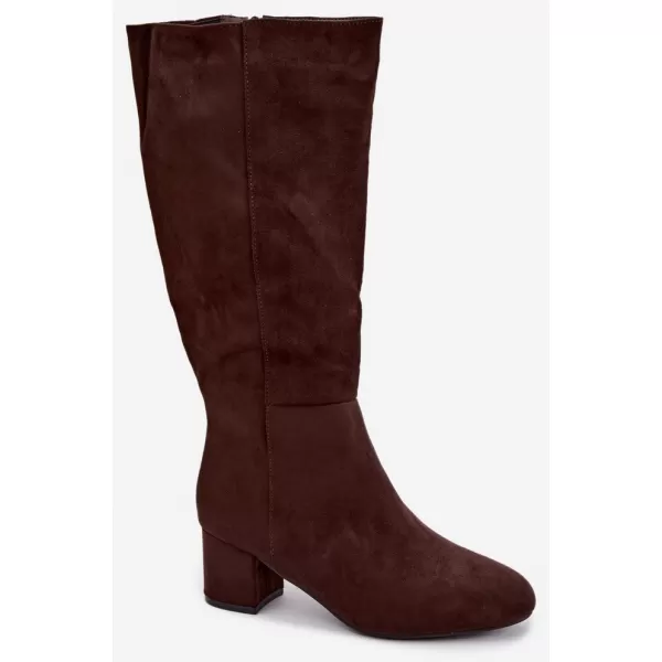  Dámské kozačky S.BARSKI HY62-8131 CHOCOLATE 